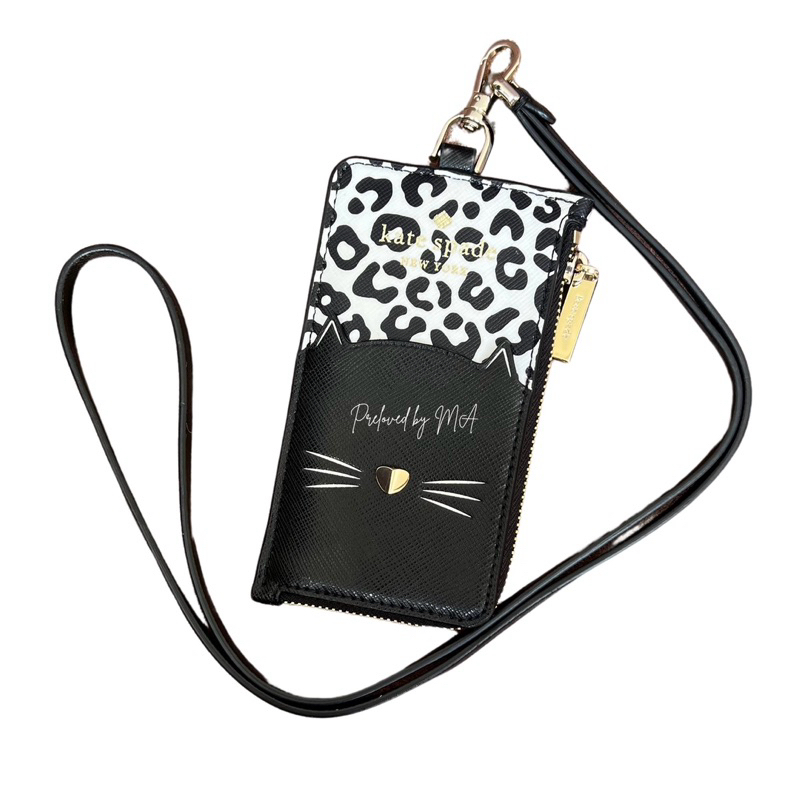 KATE SPADE Card Holder Lanyard Dompet Kartu Tali