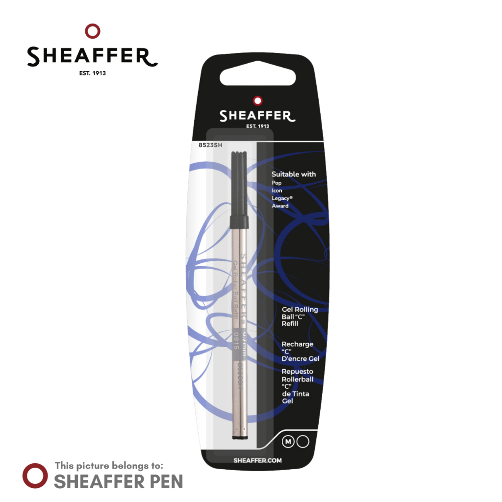 

Sheaffer® Gel Rollerball Refill "C" Style - Black Medium (fits Pop)