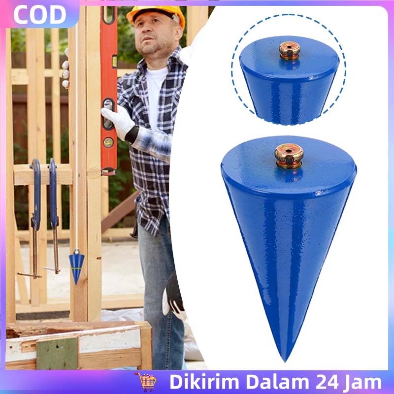 COD Lot Tukang 500 Gram Bandul Timbangan Kerucut Pemberat Lot Tukang Ukuran 500-1000gram Lot Kerucut