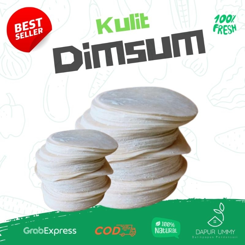 

KULIT DIMSUM • kulit Gyoza Kulit Dimsum 9cm isi 70pcs 500gr