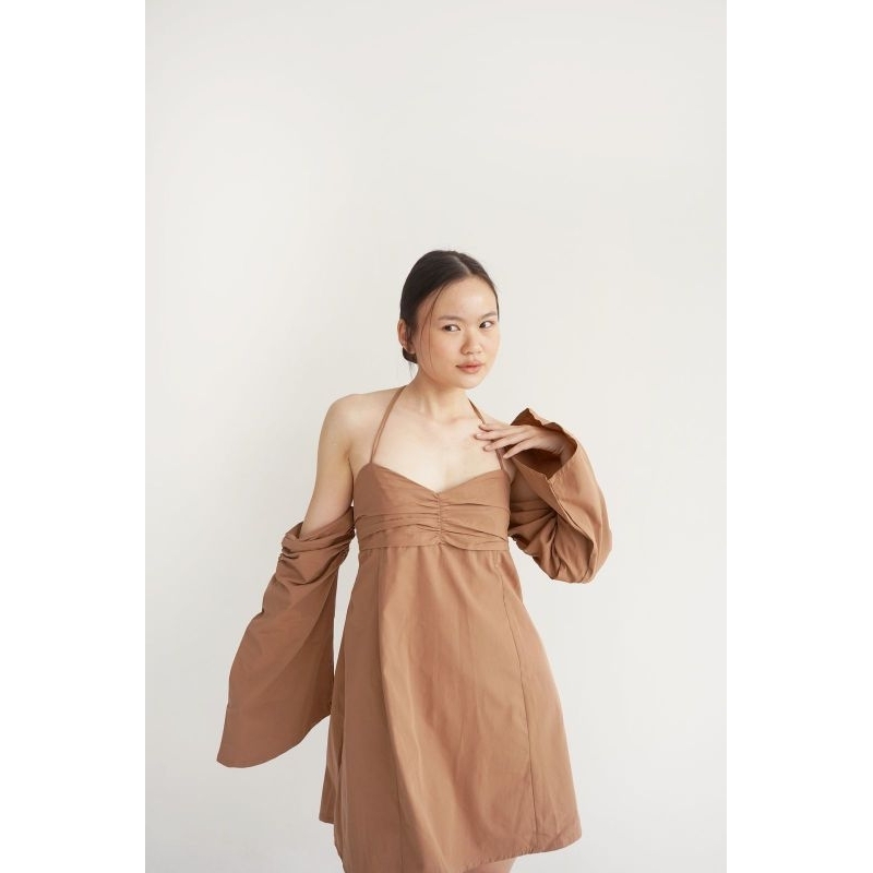 dress tali/ dress pendek tali leher Bangkok