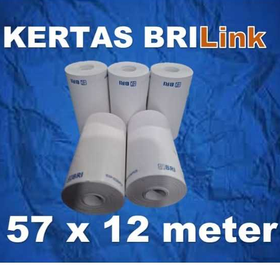 

Paket 1 DOS (100 Roll) KERTAS BRILink Ukuran 57x12 meter (Merk PMM/Goprint)