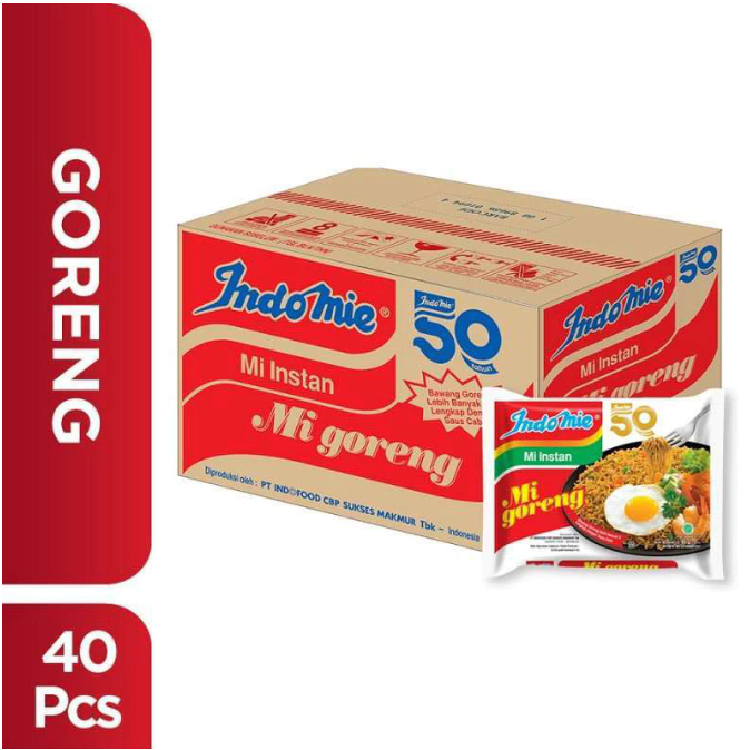 

Indomie Goreng - 1 Dus Isi 40 Pcs