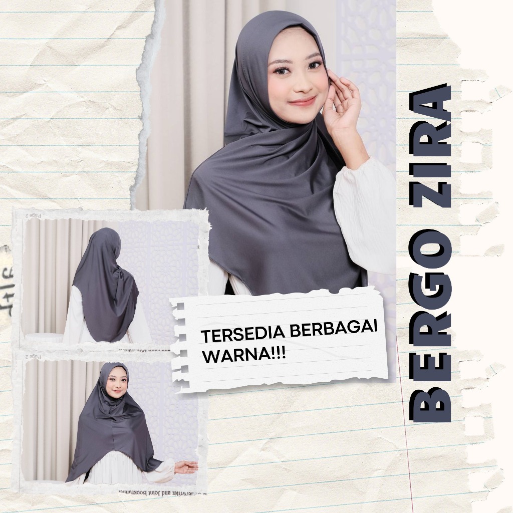 Hijab Instan/Bergo Zira Spandex Lycra