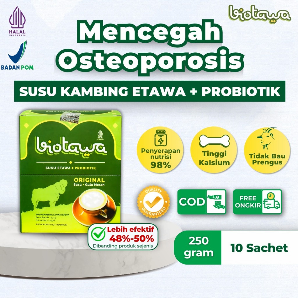 

Biotawa untuk Kepadatan Tulang dan Nyeri Sendi - Free Konsultasi & Pendampingan
