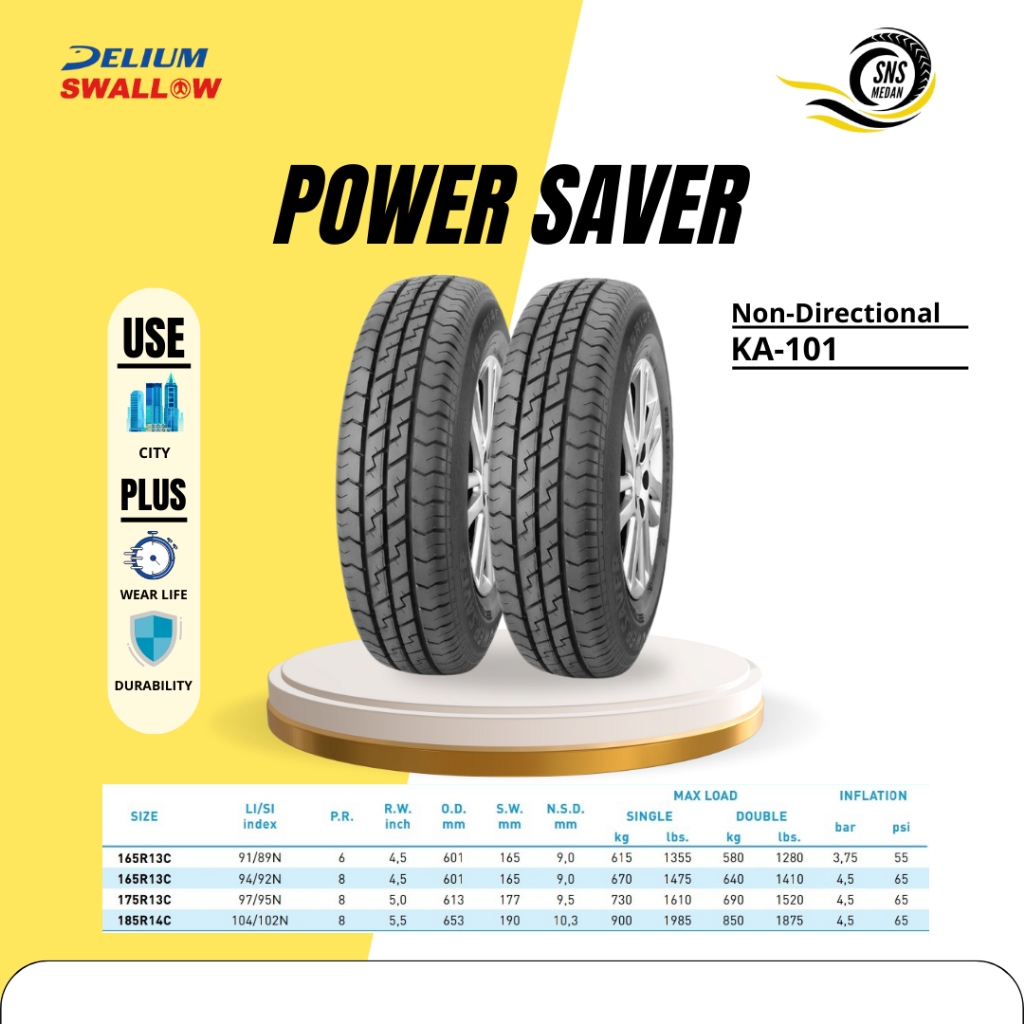 Ban Delium power saver (Tersedia berbagai pilihan ukuran)