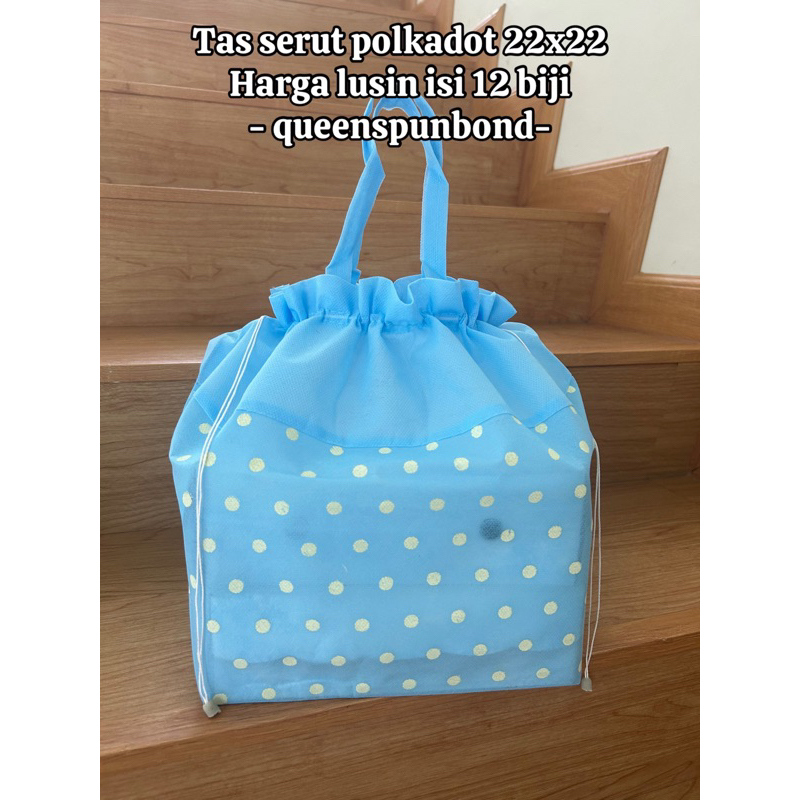 HAJATAN SERUT POLKADOT TAS HAJATAN SERUT POLKADOT SIZE 22x22