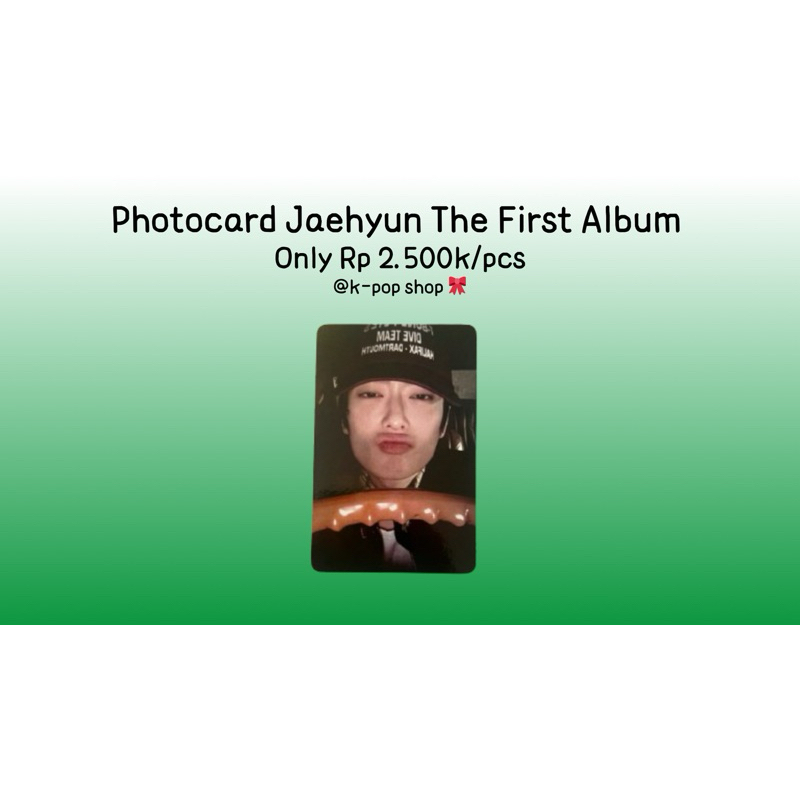 photocard Jaehyun The First album (unofficial)