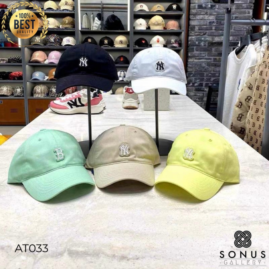 Topi baseball small patch bordir depan belakang full color strap adjustable - AT033