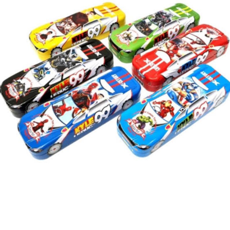 

20. Kotak Pensil Mobil Warna Biru