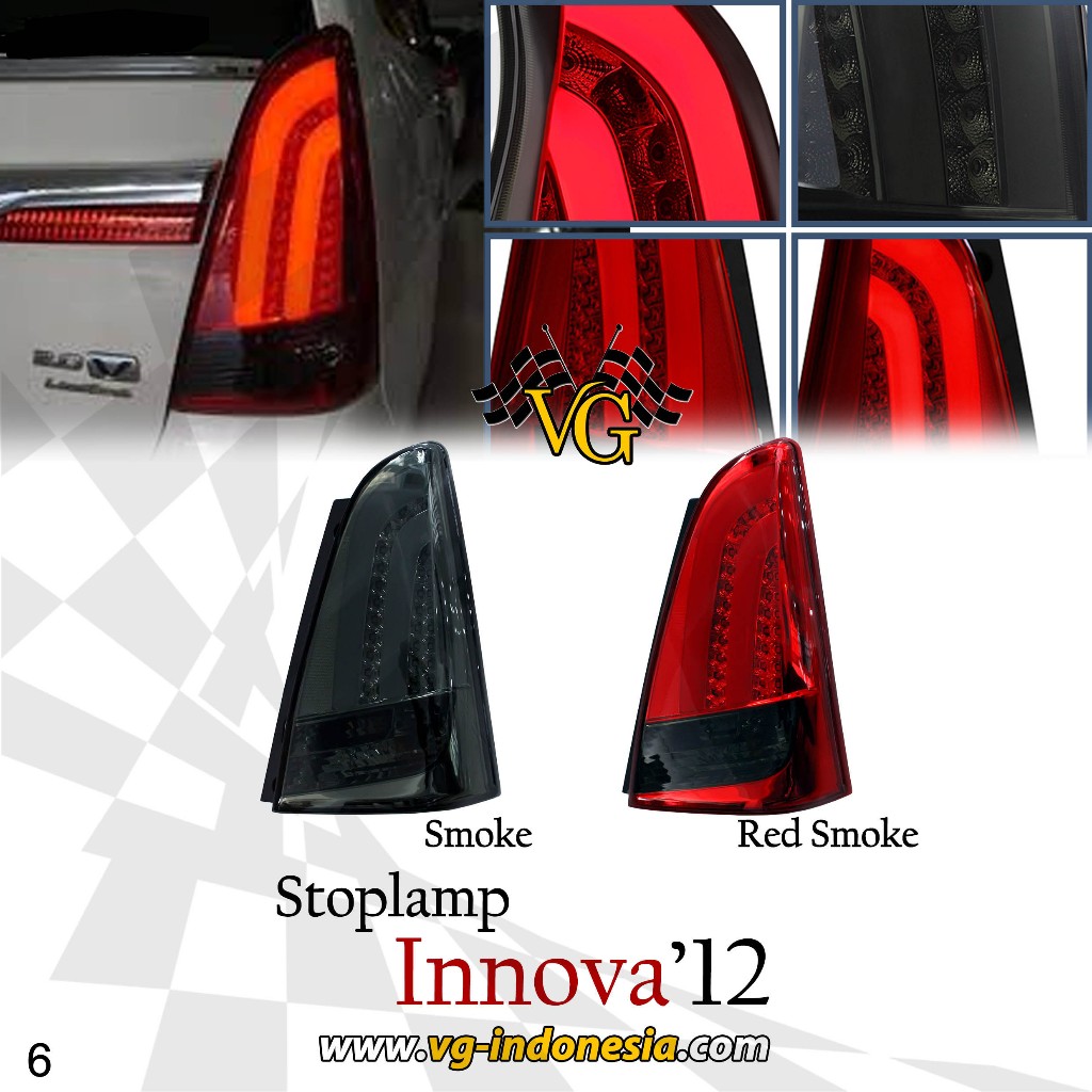 Stoplamp Tail Lamp Innova Barong 2005 - 2015 Red
