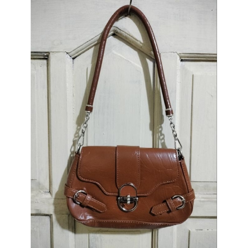 shoulder bag coklat mewah like new