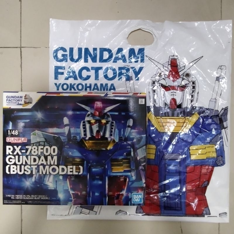 1/48 Gunpla RX-78F00 Gundam (Bust Model) Gundam Factory Yokohama Limited Edition Bandai Bonus Entran