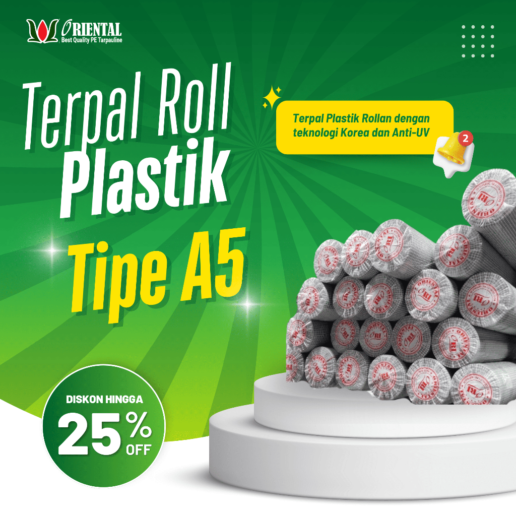 TERPAL PLASTIK A5 ROLL 2X100