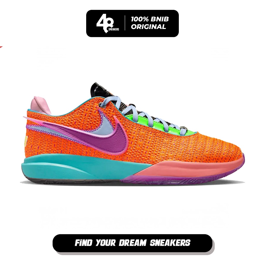 Sepatu Pria NIKE Leborn XX 20 TOTAL ORANGE (DJ5422-800) Original