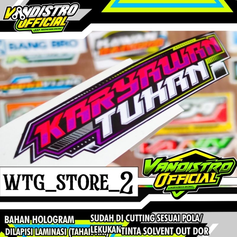 

stiker Karyawan Tuhan PINK GLOSSY