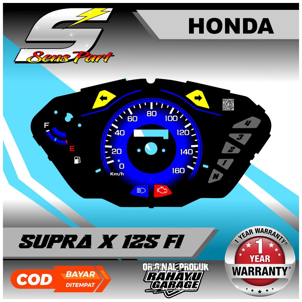 PAPAN SPEEDOMETER CUSTOM HONDA SUPRA X 125 FI