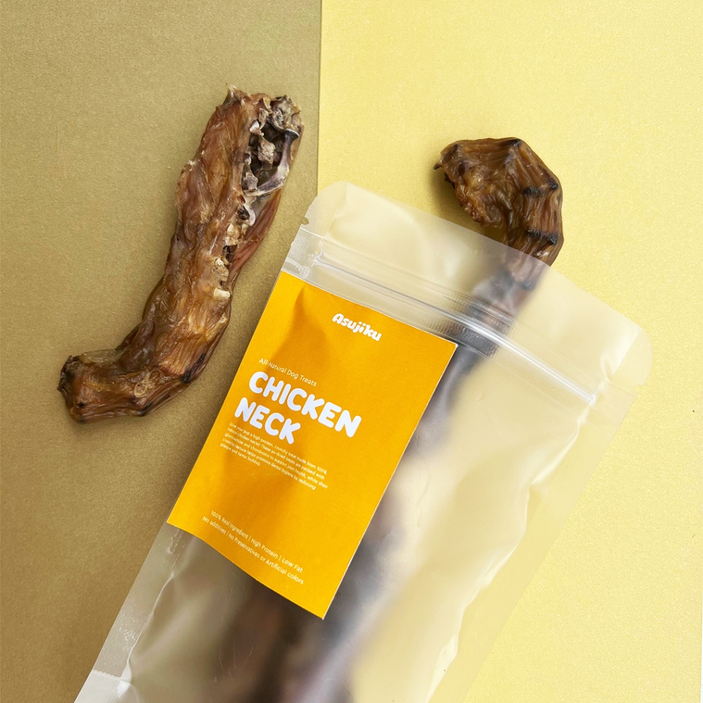 Asujiku Leher Ayam Kering 50gr – Snack Anjing Tinggi Protein | Chicken Neck Dog Treat