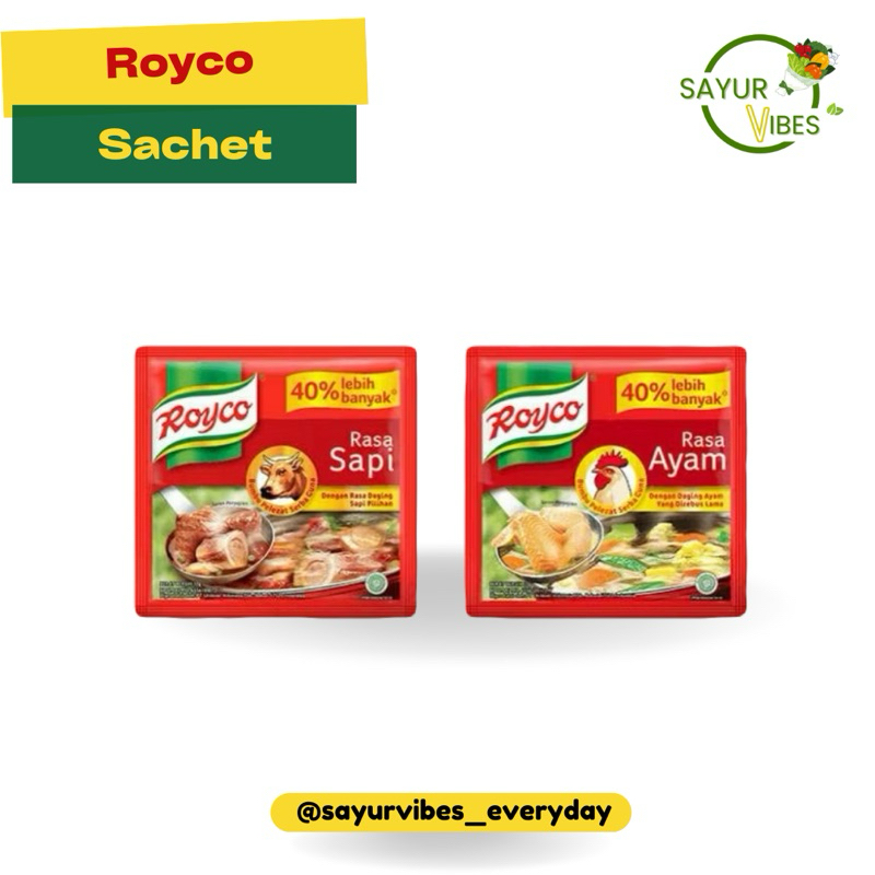 

Royco ayam sapi sachet / kaldu sapi / penyedap rasa