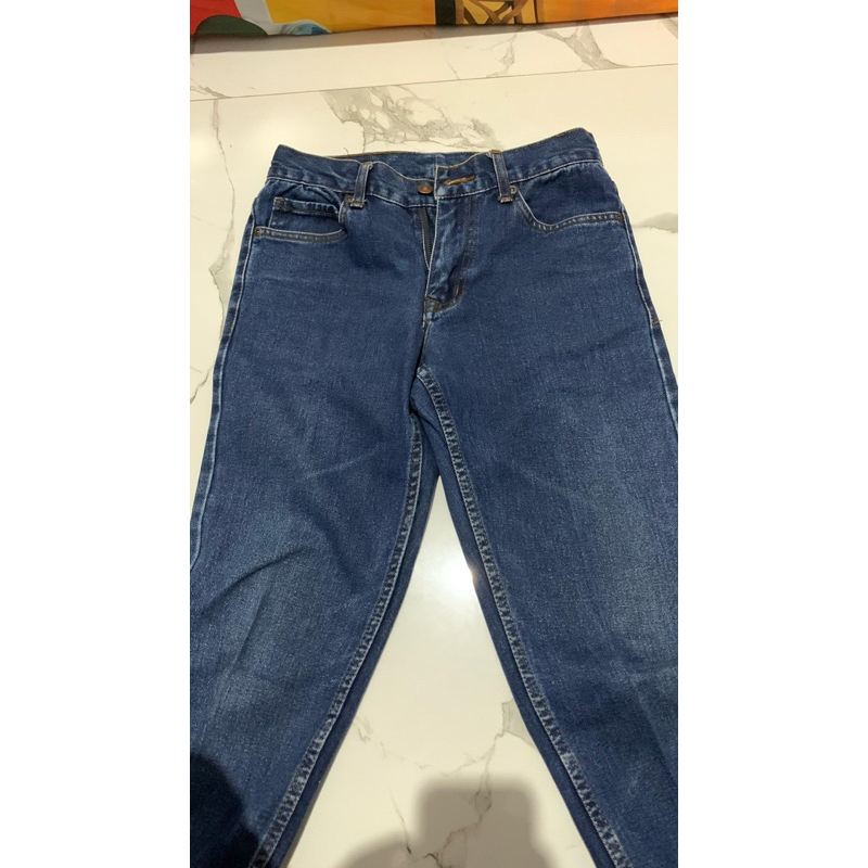 preloved celana jeans pria edwin navy original