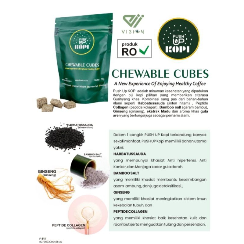 chewable cubes ai vision 100% original