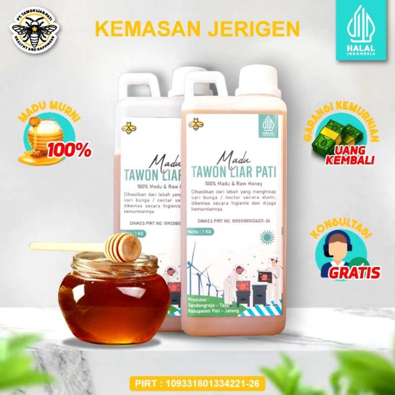 MADU MURNI TAWON LIAR ASLI PATI KEMASAN DIRIGEN