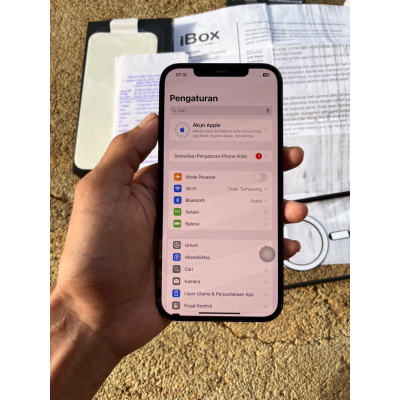 handphone iphone 12 promax 256gb ex Ibox