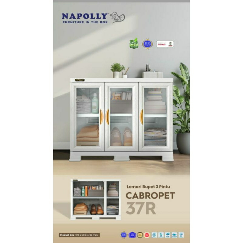 Napolly Buffet Plastik Uk97cm - Lemari Buffet