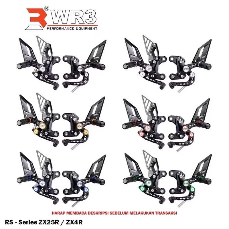 footstep underbone wr3 zx25r zx25rr rs series
