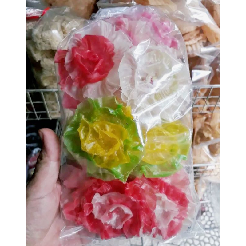 

Kerupuk Dapros / Kembang Rose Mentah / Kembang Rose Warna Warni Original