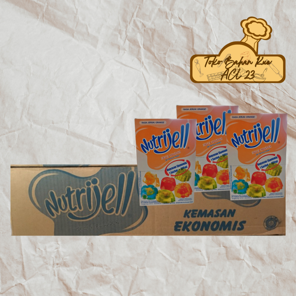 

Nutrijell Ekonomis Jeruk/Nutrijell Kecil Jeruk/Jelly Jeruk Orange 10gr Harga Murah 1 Ctn