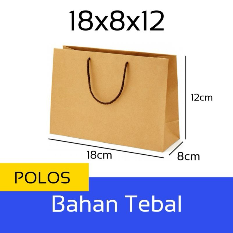 

PAPER BAG polos coklat ready stock size kecil harga per 10pcs termurah | SALE habiskan stock