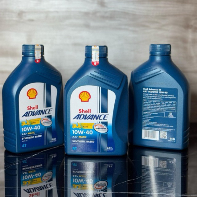 Oli Shell Advance Ax7 Matic 0,8L 10w40 / Shell Advance 0,8 matic metik Original