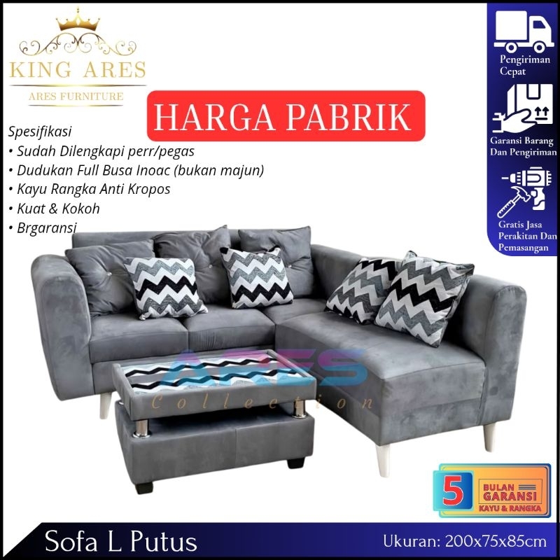 Sofa Sudut Retro Kursi L Minimalis Termurah Terlaris Cirebon Indramayu Kuningan Majalengka Subang Ba