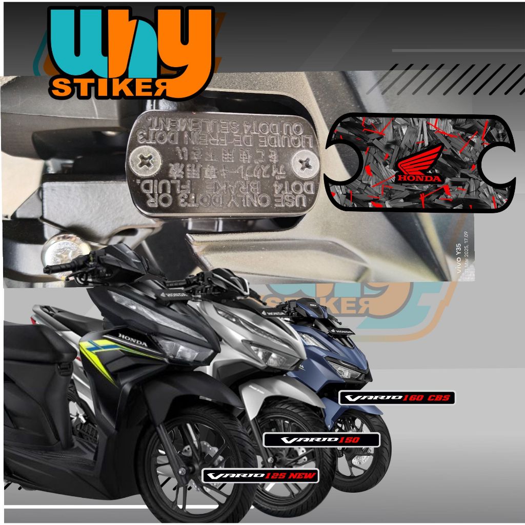 Sticker Stiker Timbul Minyak rem Honda Vario 125 New stiker variasi motor honda vario