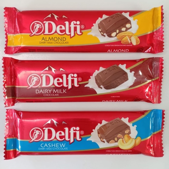 

Delfi dairy milk chocolate / almond / cashew 40 gram