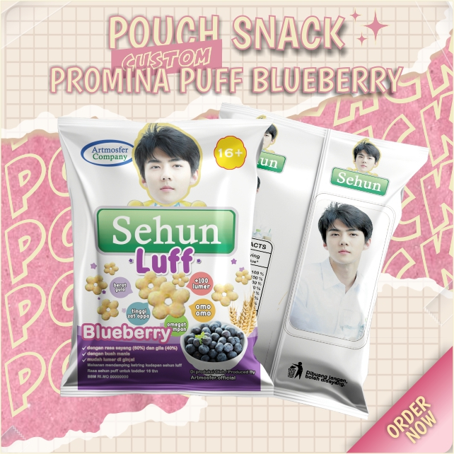 

Snack Pouch Jumbo Custom Promina Puff Blueberry