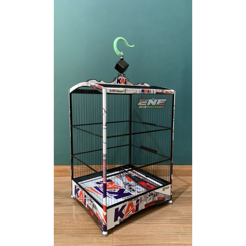 sangkar burung kenari, sangkar burung, sangkar ruji fiber, sangkar decal, sangkar decal kenari, sang
