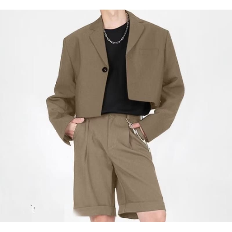 DISKON JAS CROP PRIA - BLAZER CROP TOP PRIA - CROPED PRIA