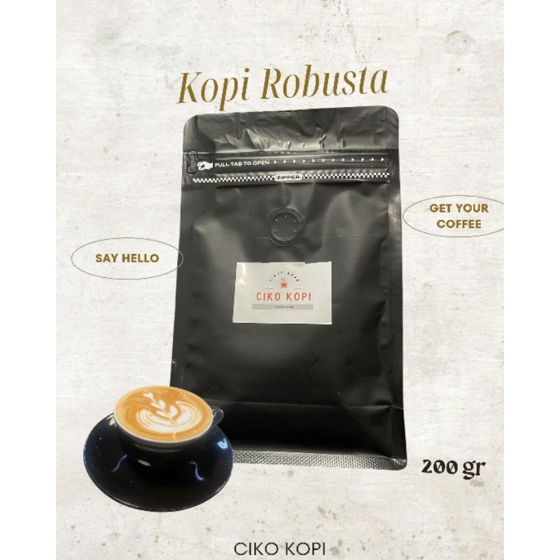 

Kopi Bubuk Robusta 200gr - Ciko Kopi