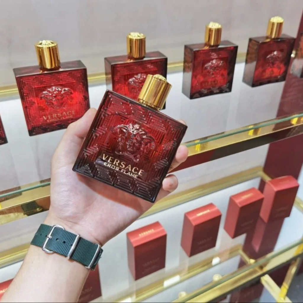 【100%ORI】parfum Versace Eros Flame parfum pria EDP 100 ML/EROS EDT 100ML/Wewangian Pria/parfum Pria/