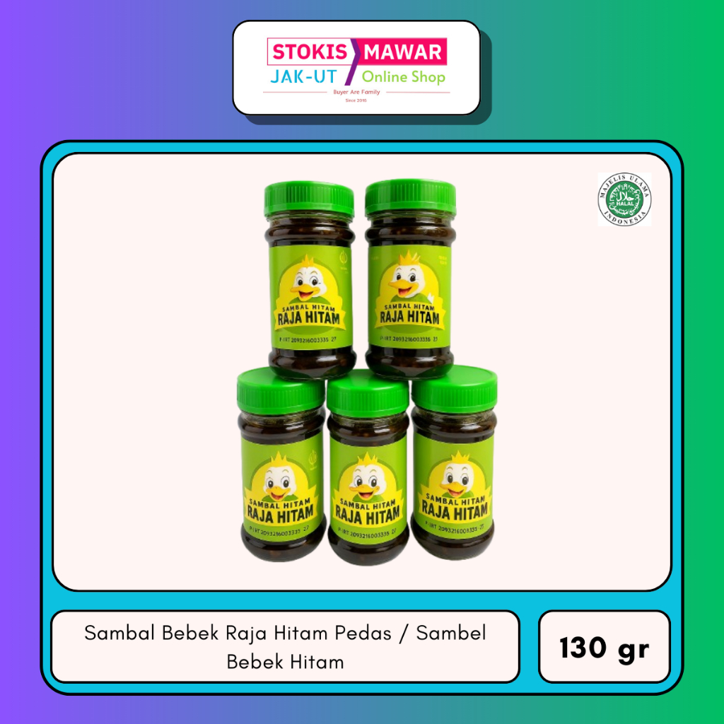 

Sambal Bebek Raja Hitam Pedas / Sambel Bebek Hitam Ukuran 130 gr