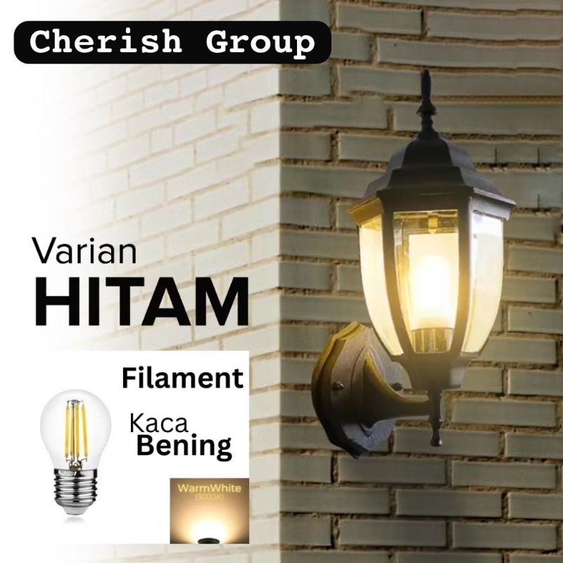 LAMPU OUTDOOR DINDING KLASIK