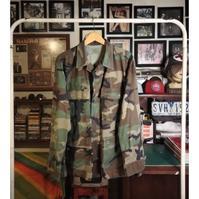 Vtg BDU Woodland Camo