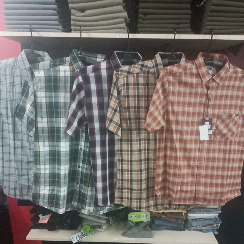 Kemeja CDL Pendek/kemeja cdl slimfit