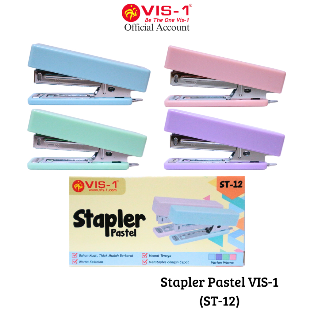 

VIS-1 Stapler Pastel kode ST-12 / Staples / Stationery