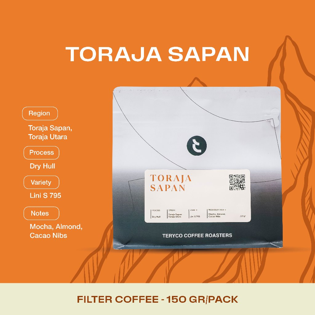 

Toraja Sapan 150 gr - Biji Kopi Arabika / Single Origin / Filter Coffee Bean Arabica
