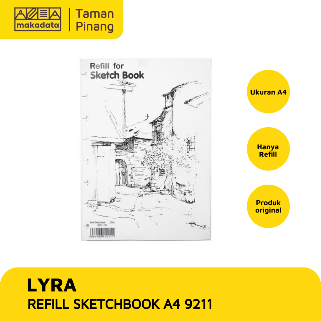 

REFILL SKETCH BOOK / BUKU MENGGAMBAR / BUKU SKETSA LYRA A5 9211 MURAH