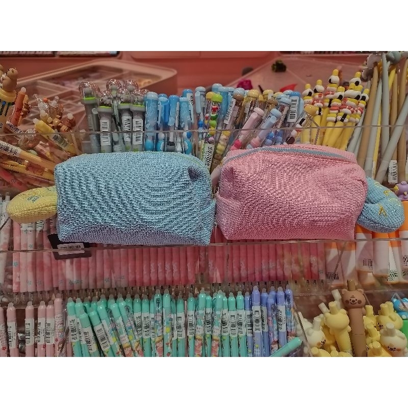 

Kotak Pensil Pouch Serbaguna warna Pink dan Biru