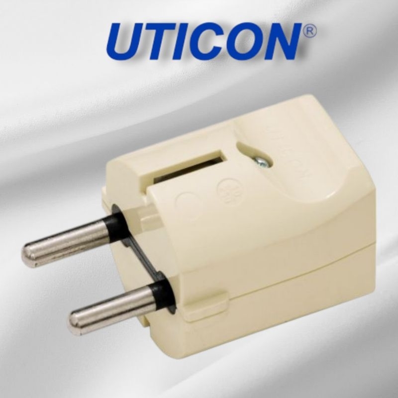UTICON S28 STEKER ARDE UTICON S-28 SNI COLOKAN LISTRIK COK JANTAN KUNINGAN